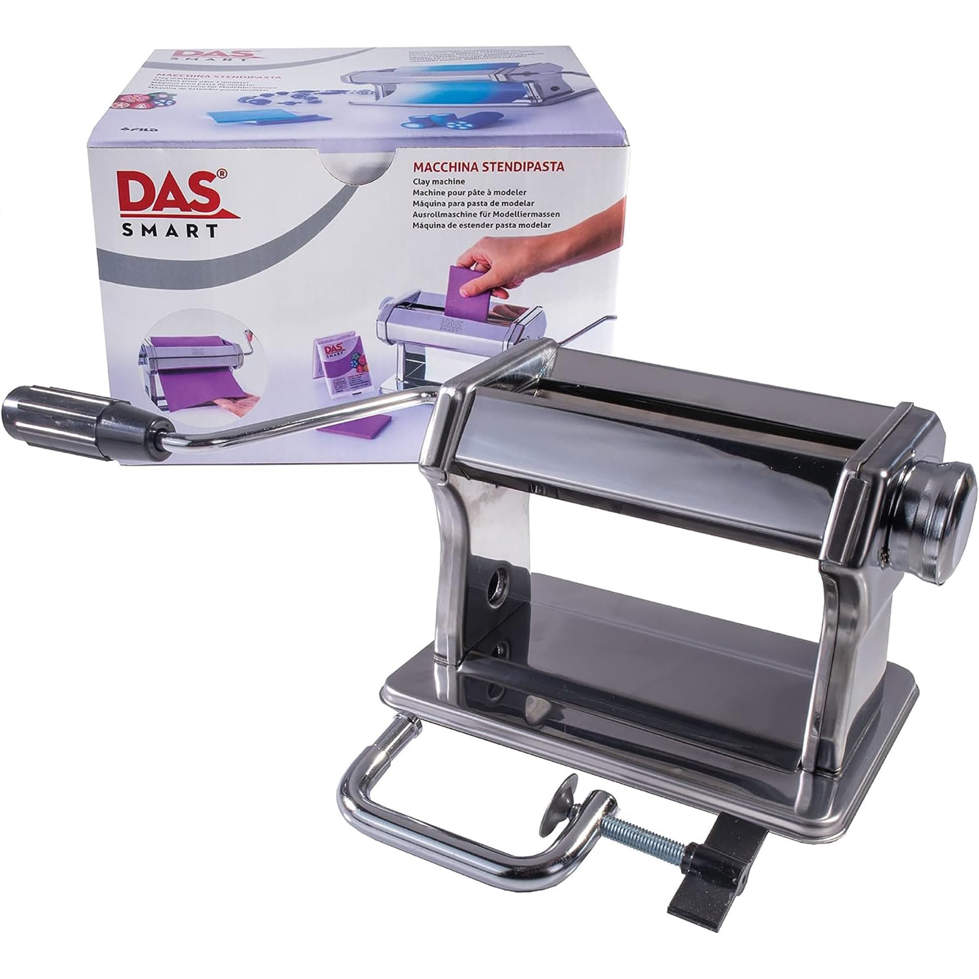 DAS Smart Clay Machine - Adjustable Stainless Steel Rolling Tool
