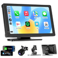 Haudio 7 Inch Portable Carplay Screen with 1080P Rear Camera & Android Auto
