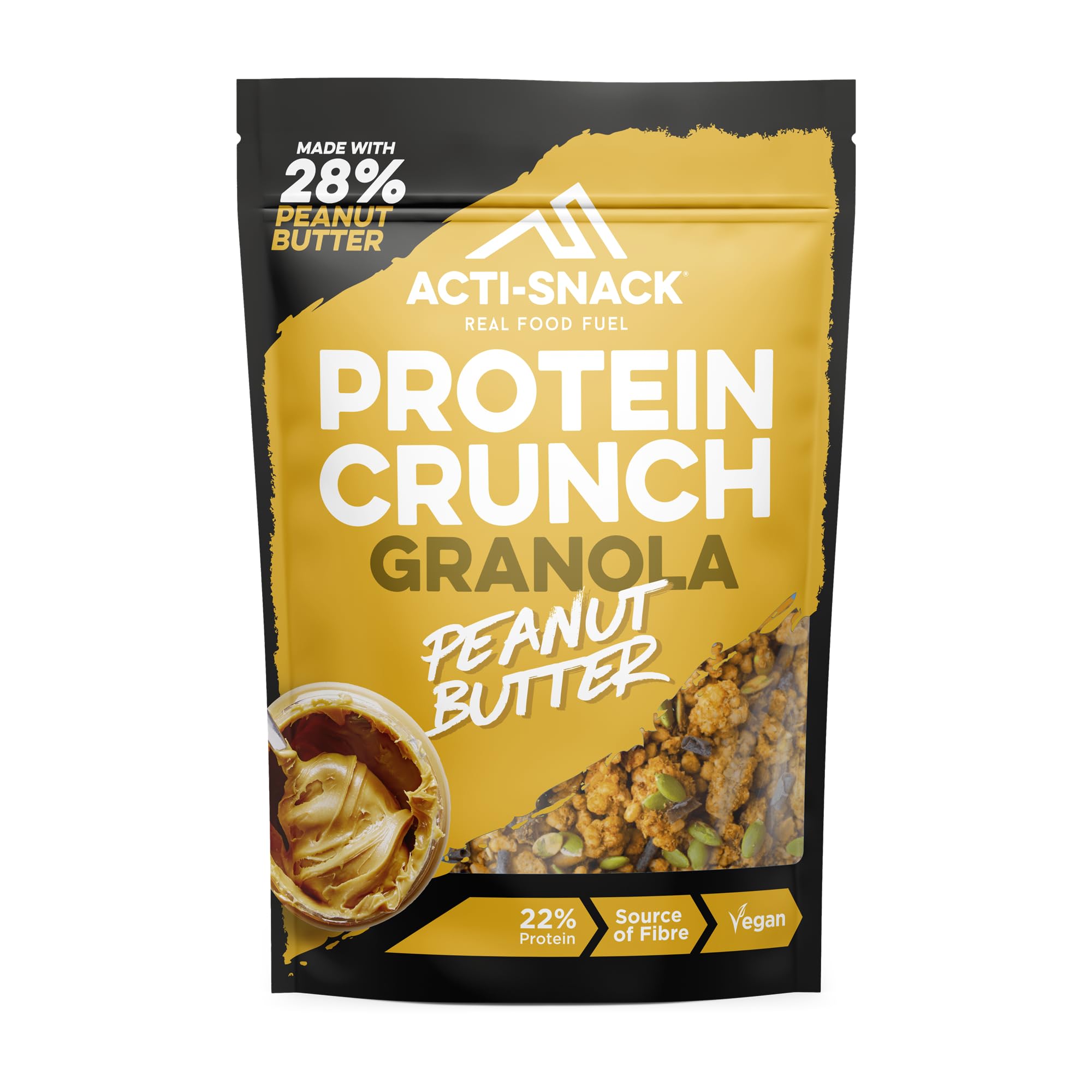 ACTI-SNACK High Protein Peanut Butter Granola - 5 x 350g Bulk Pack