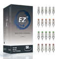 EZ Revolution Tattoo Cartridge Needles - 50Pcs Assorted Mixed Sizes