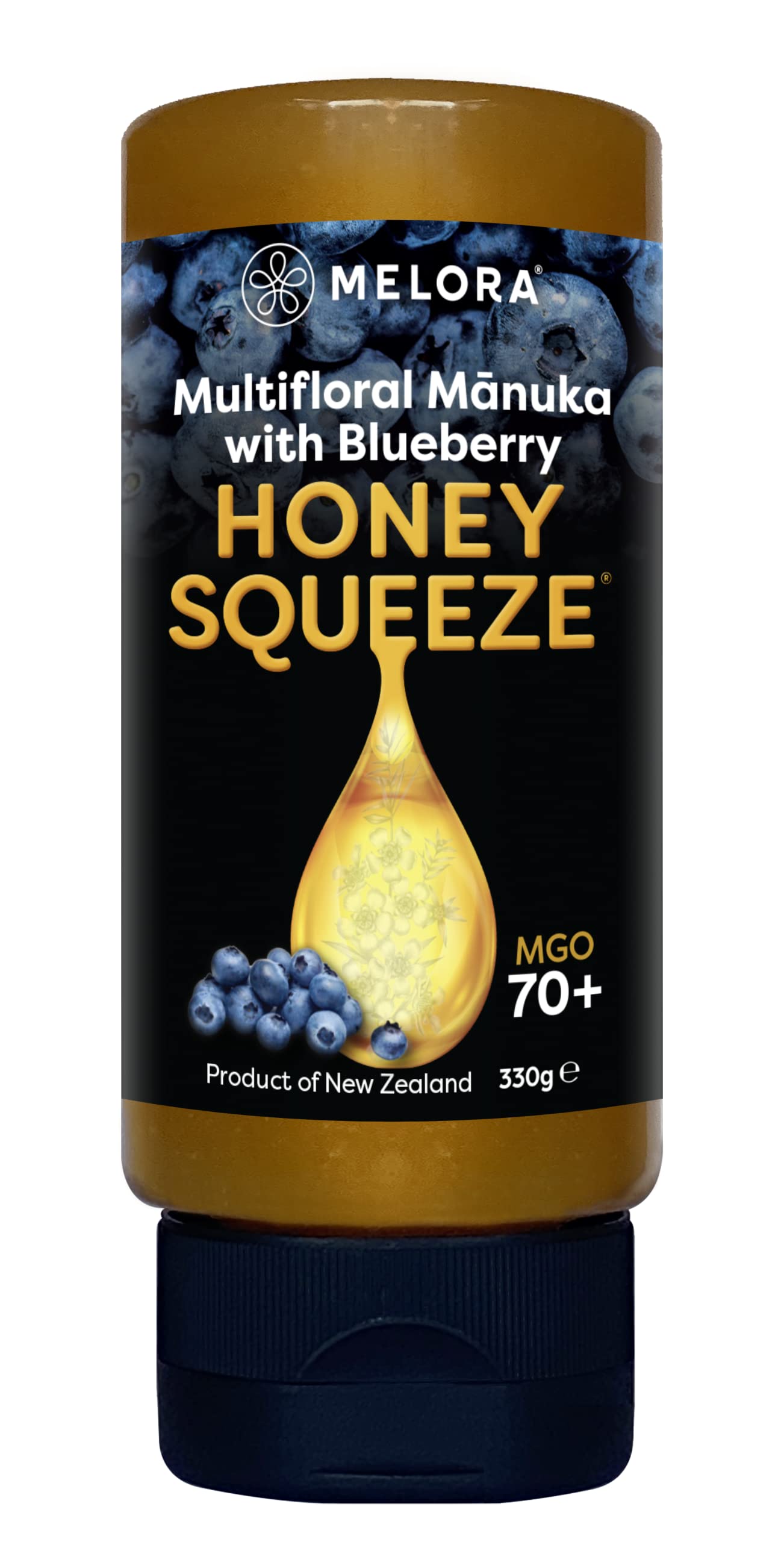 Melora Mānuka Honey Squeeze Bottle – 100% Pure Blueberry Superfood