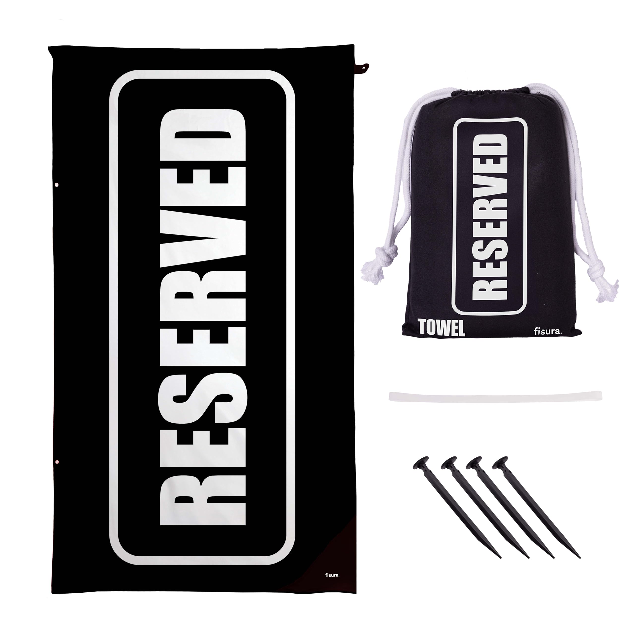 Fisura Reserved Oversized Microfiber Beach Towel – Sand-Proof & Quick-Dry