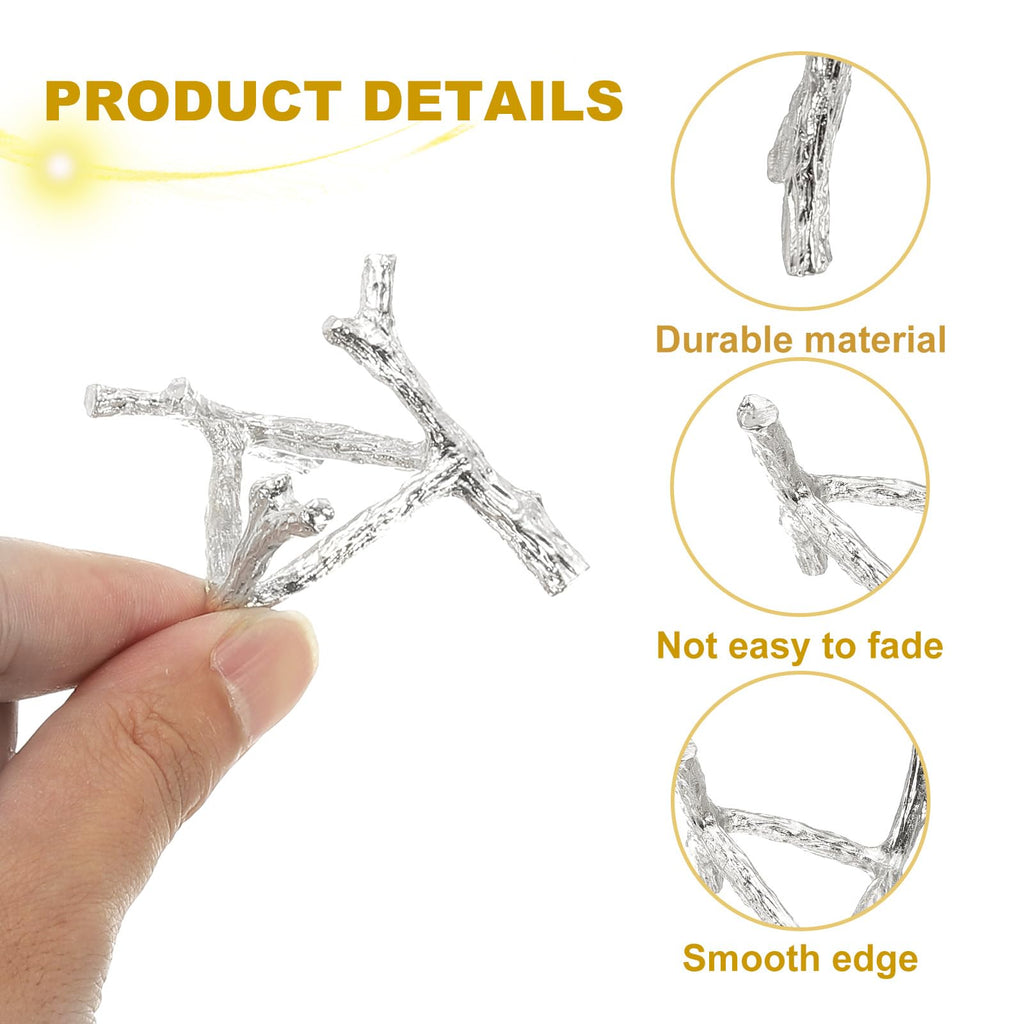 sourcing map Metal Crystal Sphere Holder, 2.2" Dia Ball Display Stand Quartz Ball Orb Holder for Glass Home Decor, Tripod Stand, White - image 3