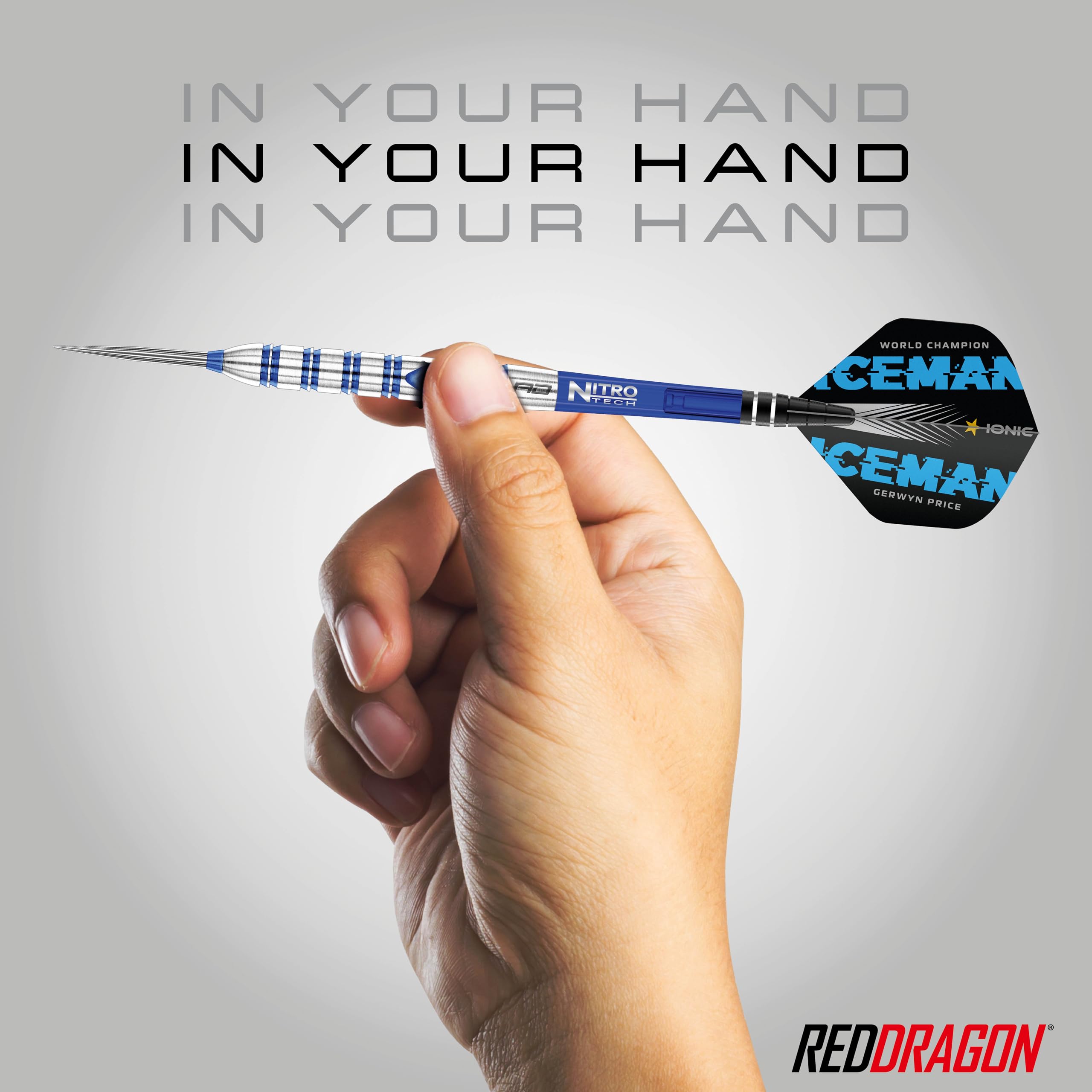 Red Dragon Gerwyn Price Iceman Originals 24g Tungsten Steel Darts Set