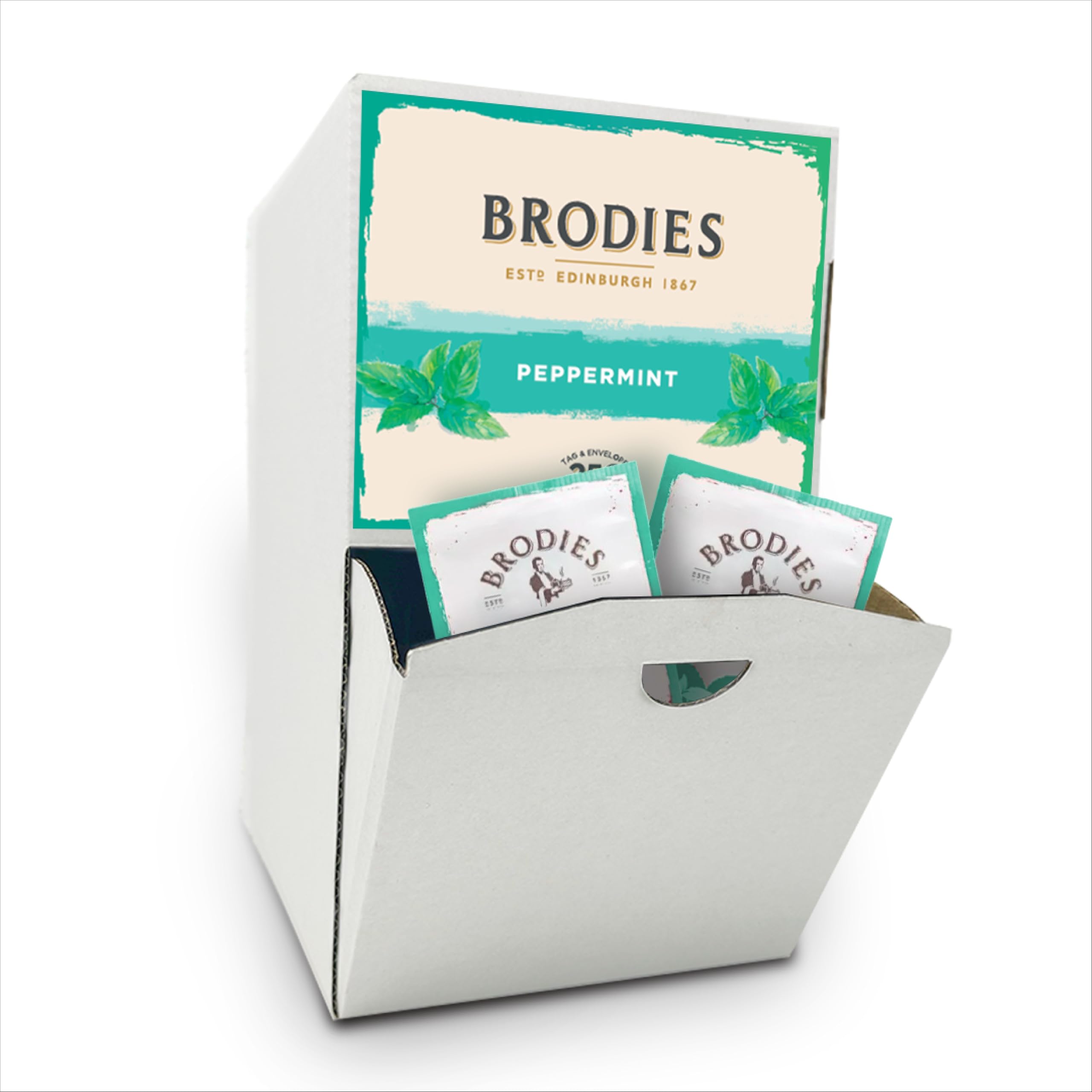 Brodies Peppermint Herbal Tea – Caffeine Free Infusion – 250 Tea Bags
