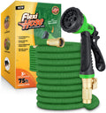 Flexi Hose 75FT Expandable Garden Hose – Heavy Duty with Brass Fittings