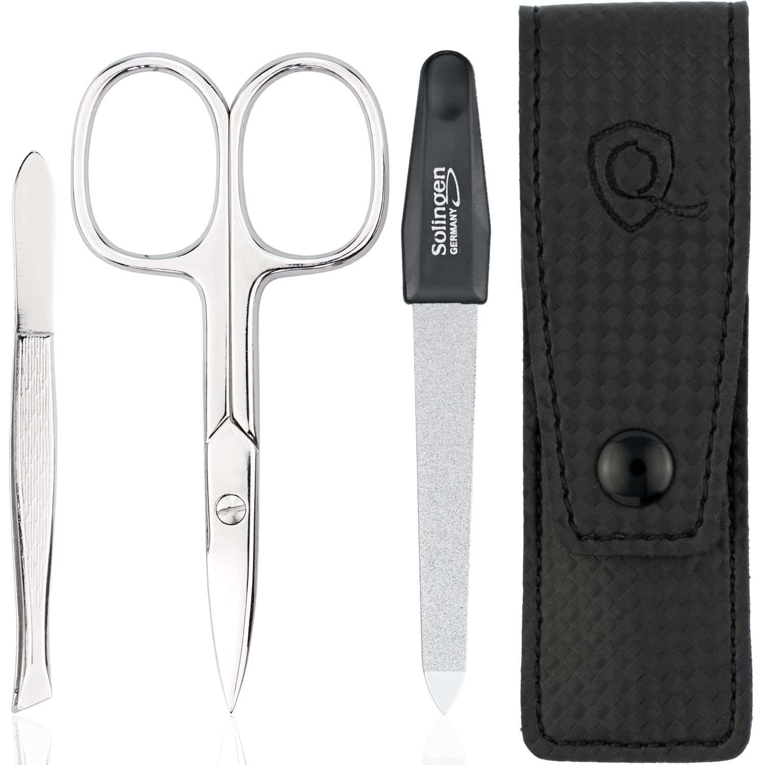 Jolof Store 3-Piece Manicure Set – Carbon Steel Travel Grooming Kit
