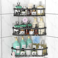 STEUGO Corner Shower Caddy | 3-Pack Adhesive Stainless Steel Organizer