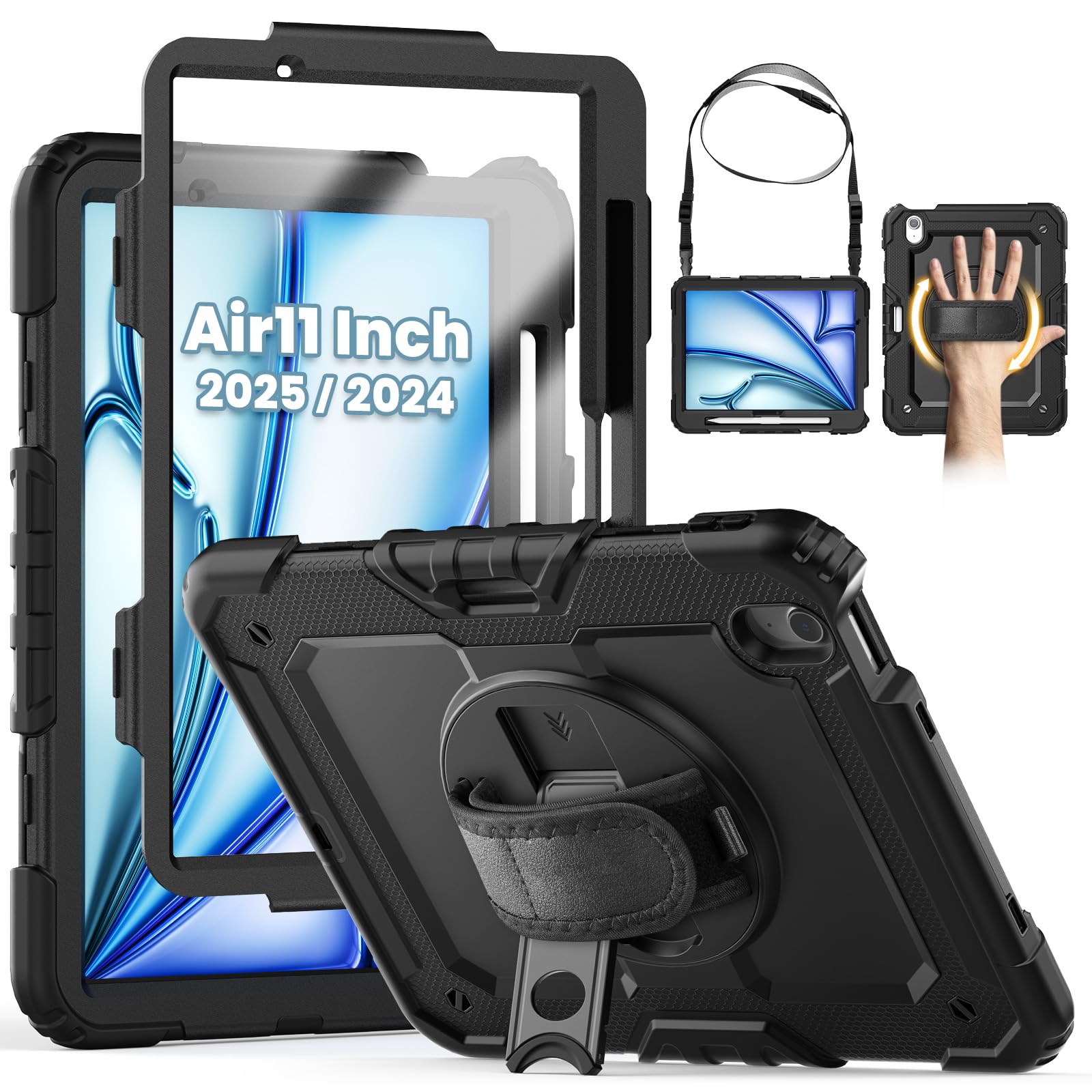 SEYMCY iPad Air 11 Inch Case (2024/2025) – Rugged Shockproof Cover