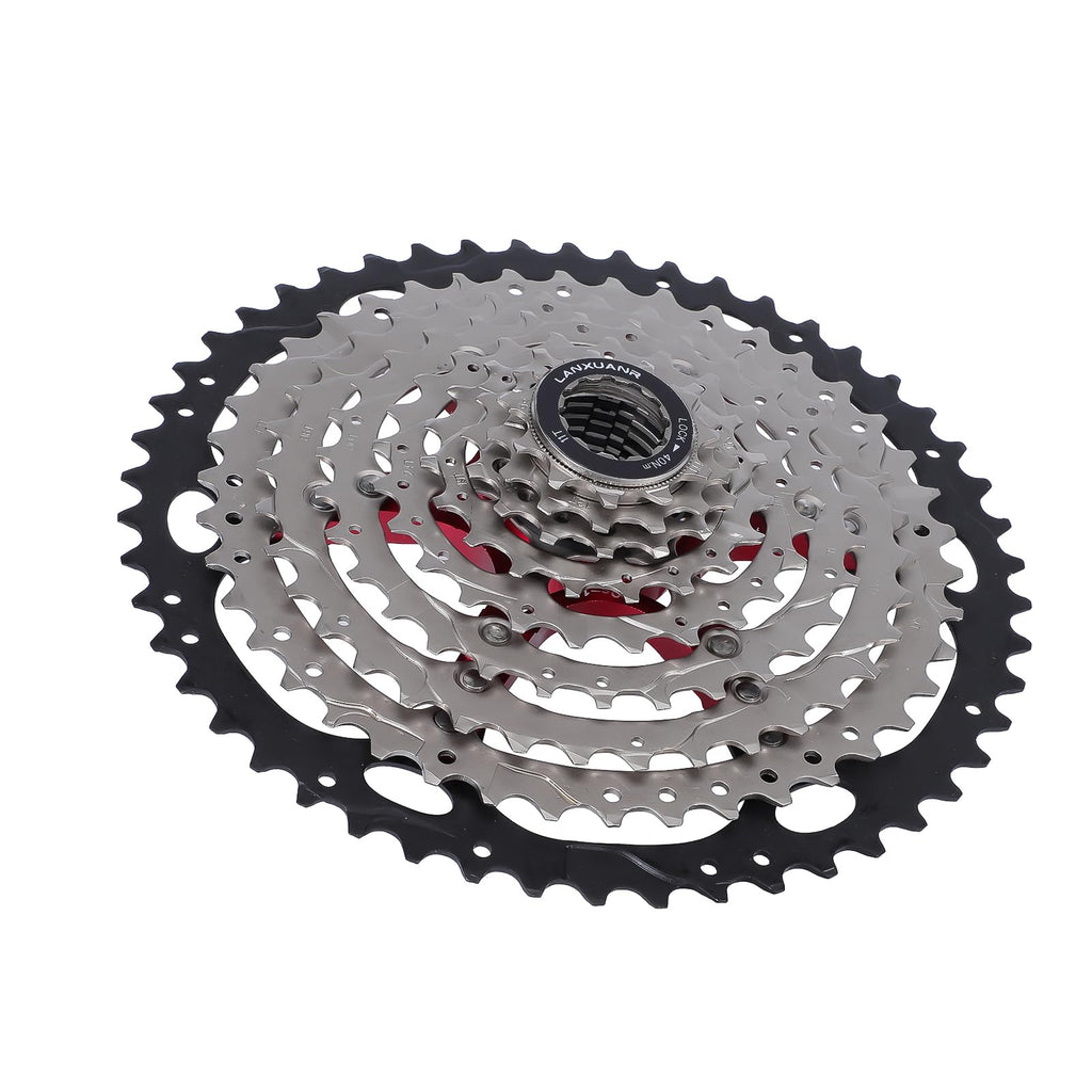LANXUANR 9 Speed Mountain Bike Cassette – Steel MTB & Road Freewheel 11-50T