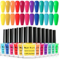 DouborQ 12 Color Nail Polish Set | Air Dry Bright Summer Polish Kit