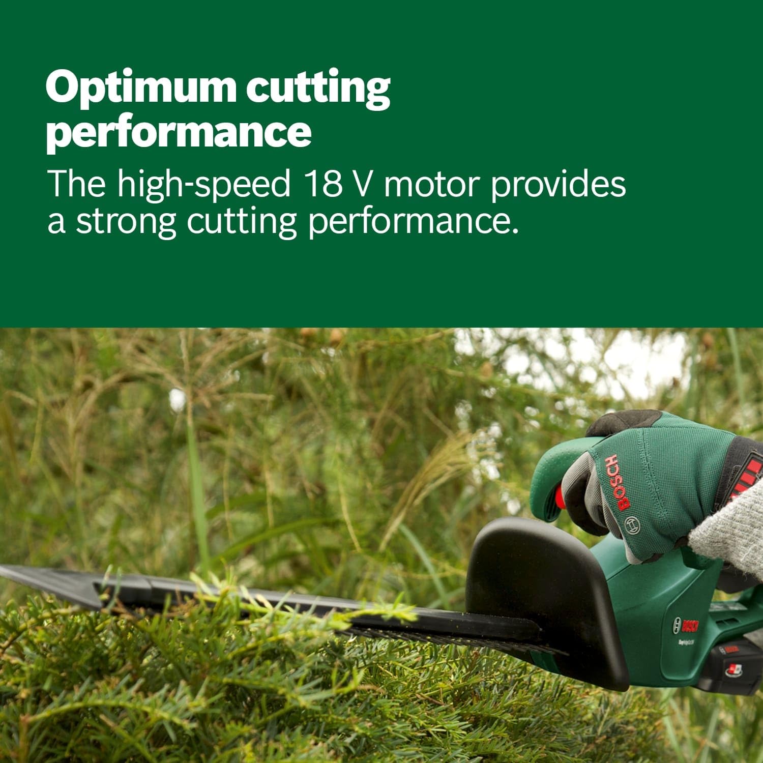 Bosch EasyHedgeCut 18-45 Cordless Hedge Trimmer – 45cm Blade (Solo)