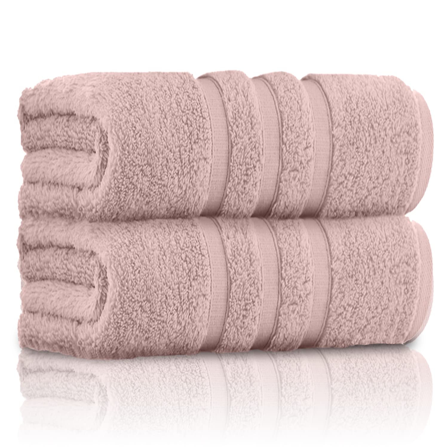 GC Gaveno Cavailia 100% Cotton Bath Sheets – 550 GSM Zero Twist, Pack of 2