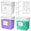 Lifewit 3-Pack Laundry Pods Container with Press-and-Pop Lid and Scoops