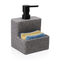 ZCCZ Soap Dispenser with Sponge Holder | Resin Kitchen Sink Organizer