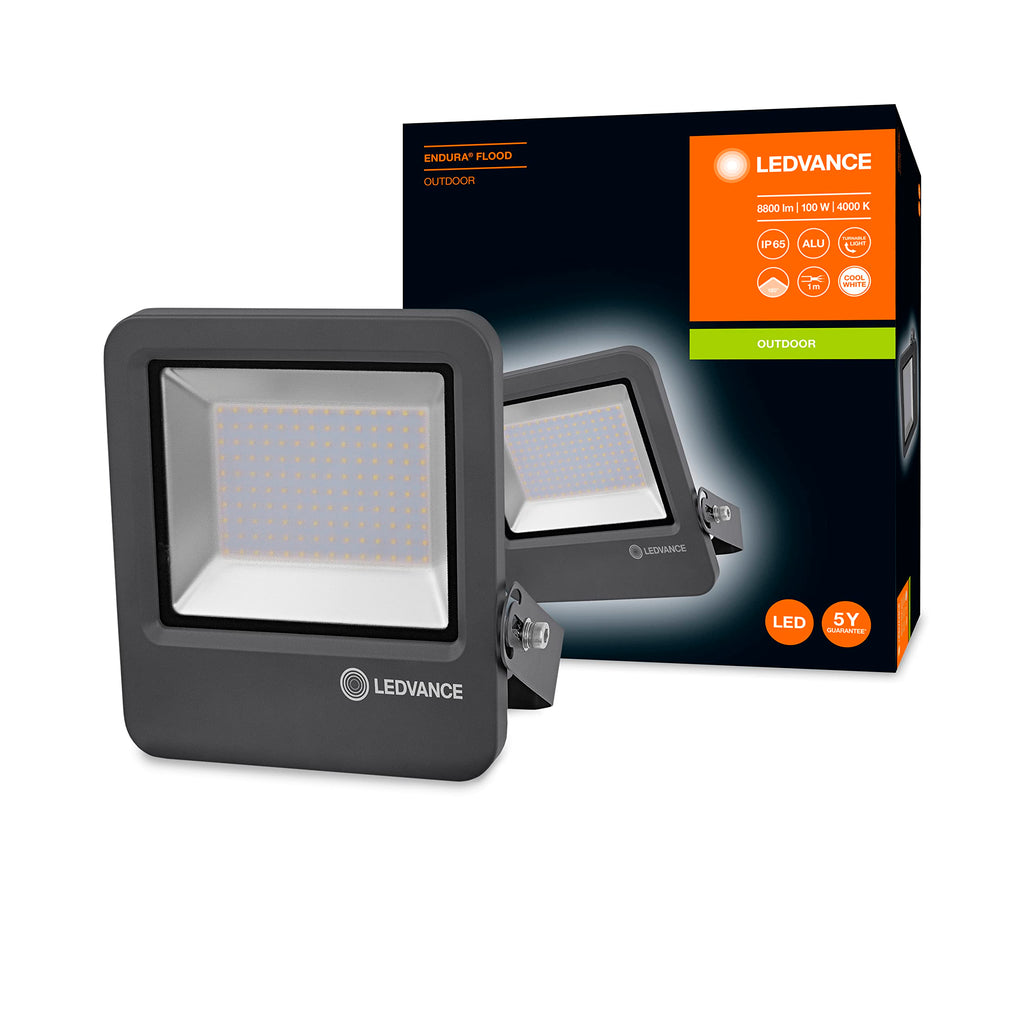 Jolof Store LED Floodlight – 100W IP65 Aluminum Wall Light, 4000K
