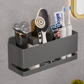 YESENT Aluminum Electric Toothbrush Holder | Wall Mounted 3-Slot – Grey