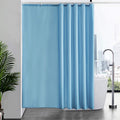 Furlinic Sky Blue Shower Curtain | 200x200cm Extra Wide Waterproof Fabric