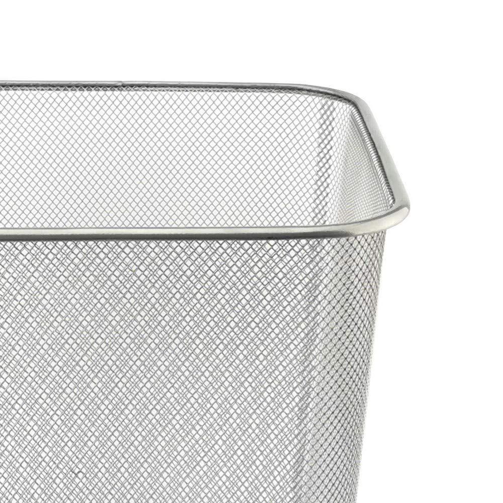 D.RECT Metal Mesh Waste Bin 18L – Silver Rubbish Bin for Office, Bedroom & Home – Durable Steel Frame, Breathable Mesh, Leak-Proof Bottom - image 5