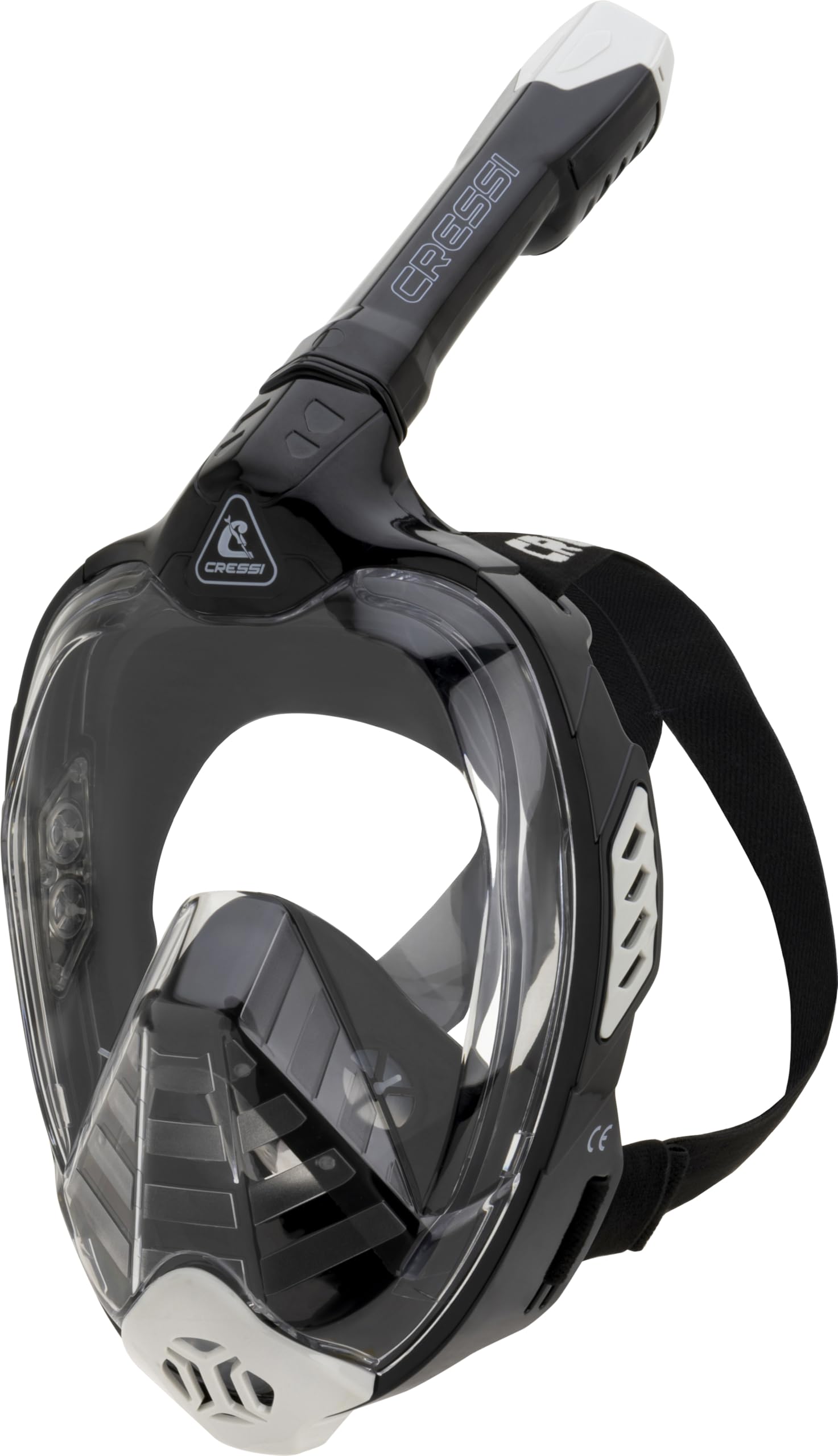 Cressi Bali Full Face Snorkel Mask – Anti-Fog Silicone with Camera Mount