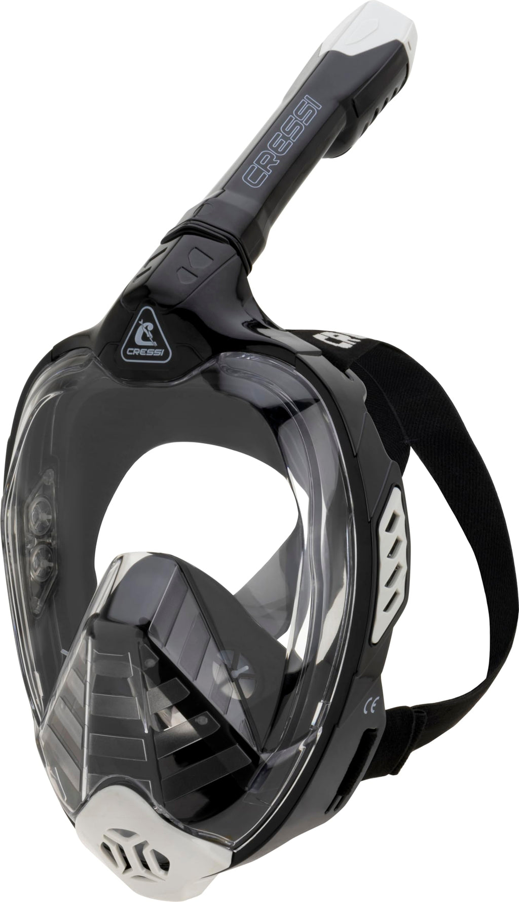 Cressi Bali Full Face Snorkel Mask - Anti-Fog Silicone with Camera Mount
