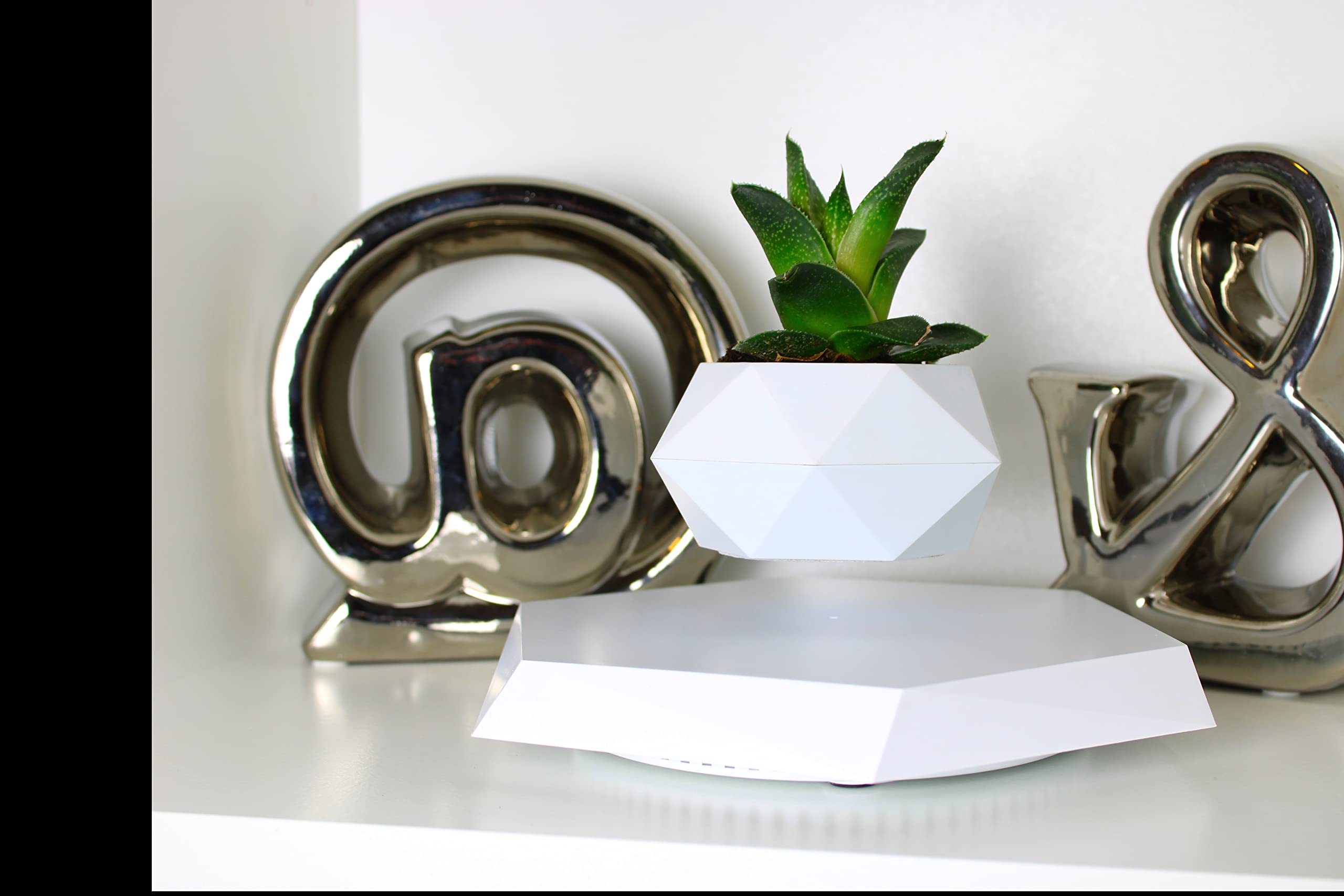 BandD Levitating Plant Pot | Magnetic Floating Planter for Bonsai & Air Plants
