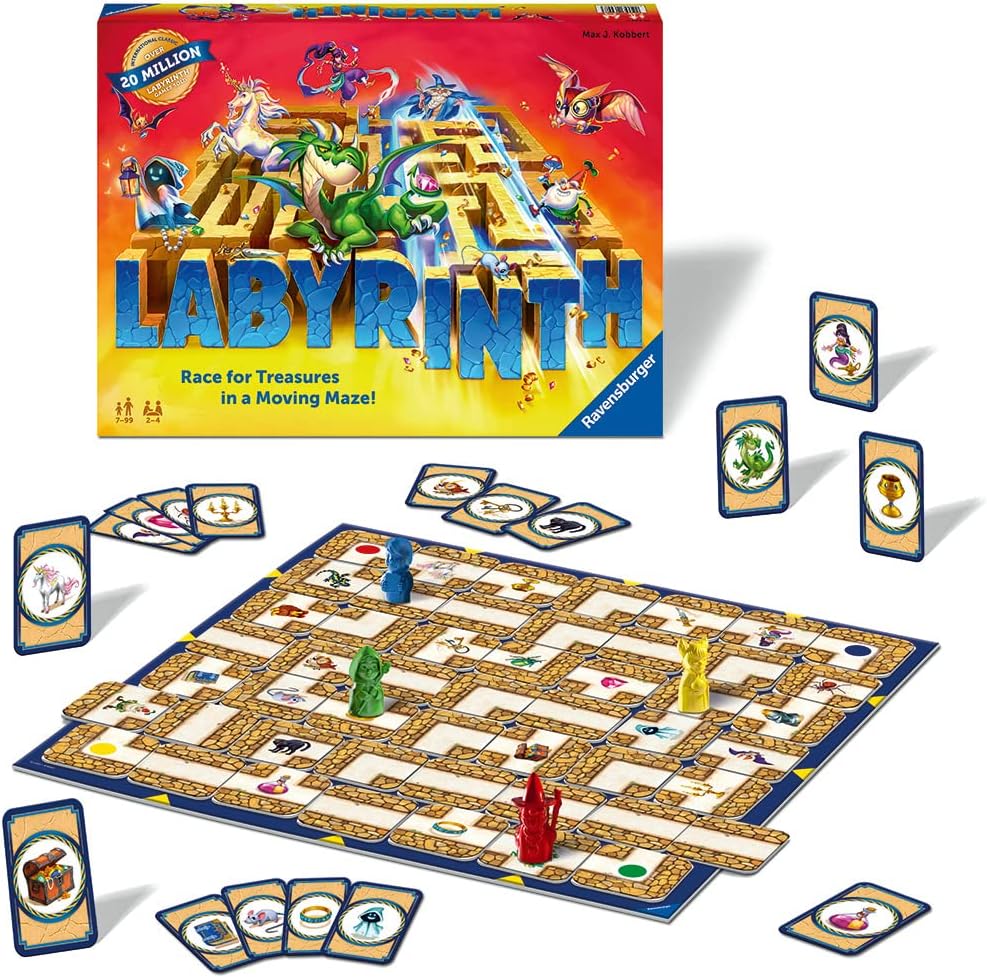 Ravensburger Labyrinth Family Board Game - Strategy Maze Puzzle for Kids