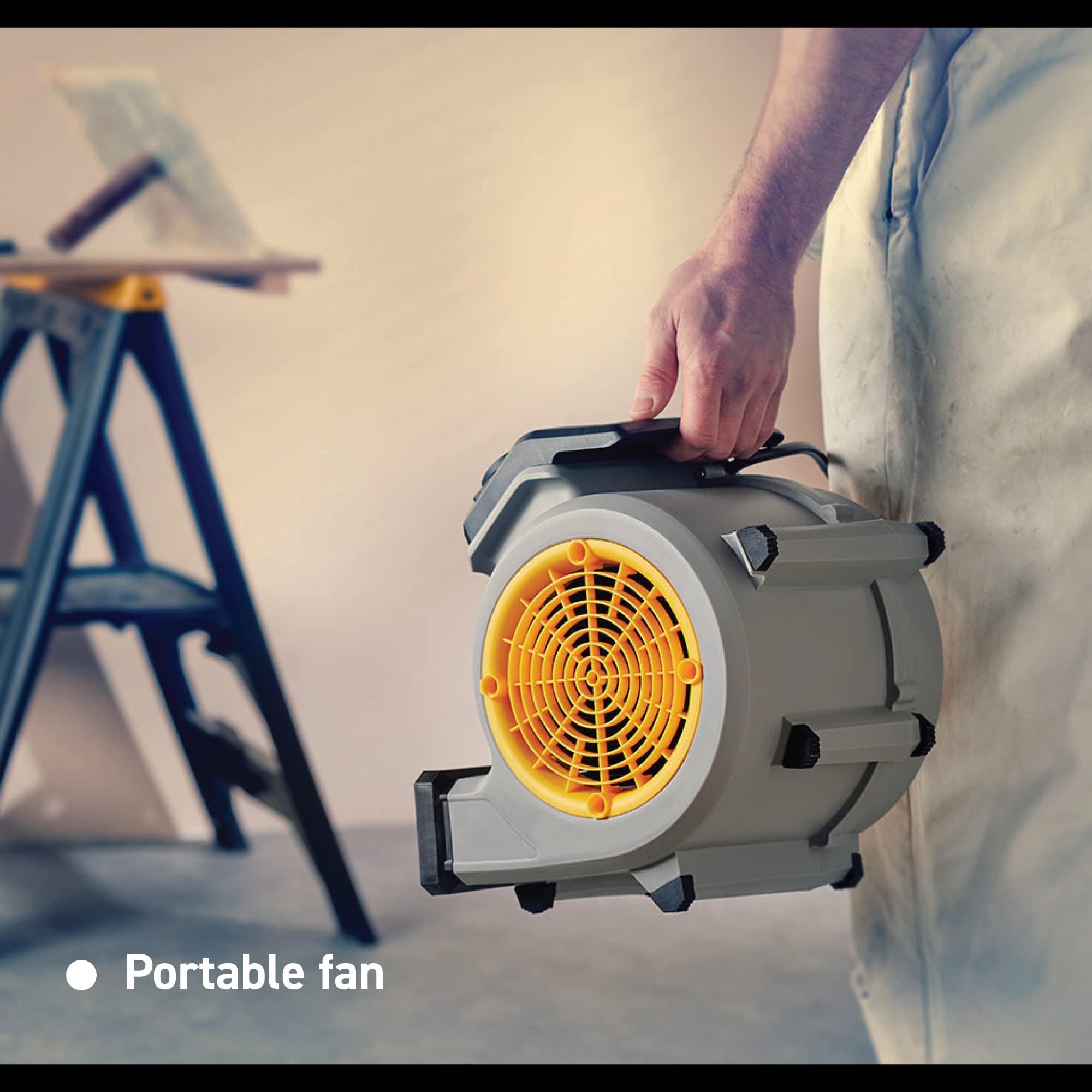Vacmaster Air Mover Floor Fan – 3-Speed Portable Carpet Blower & Dryer