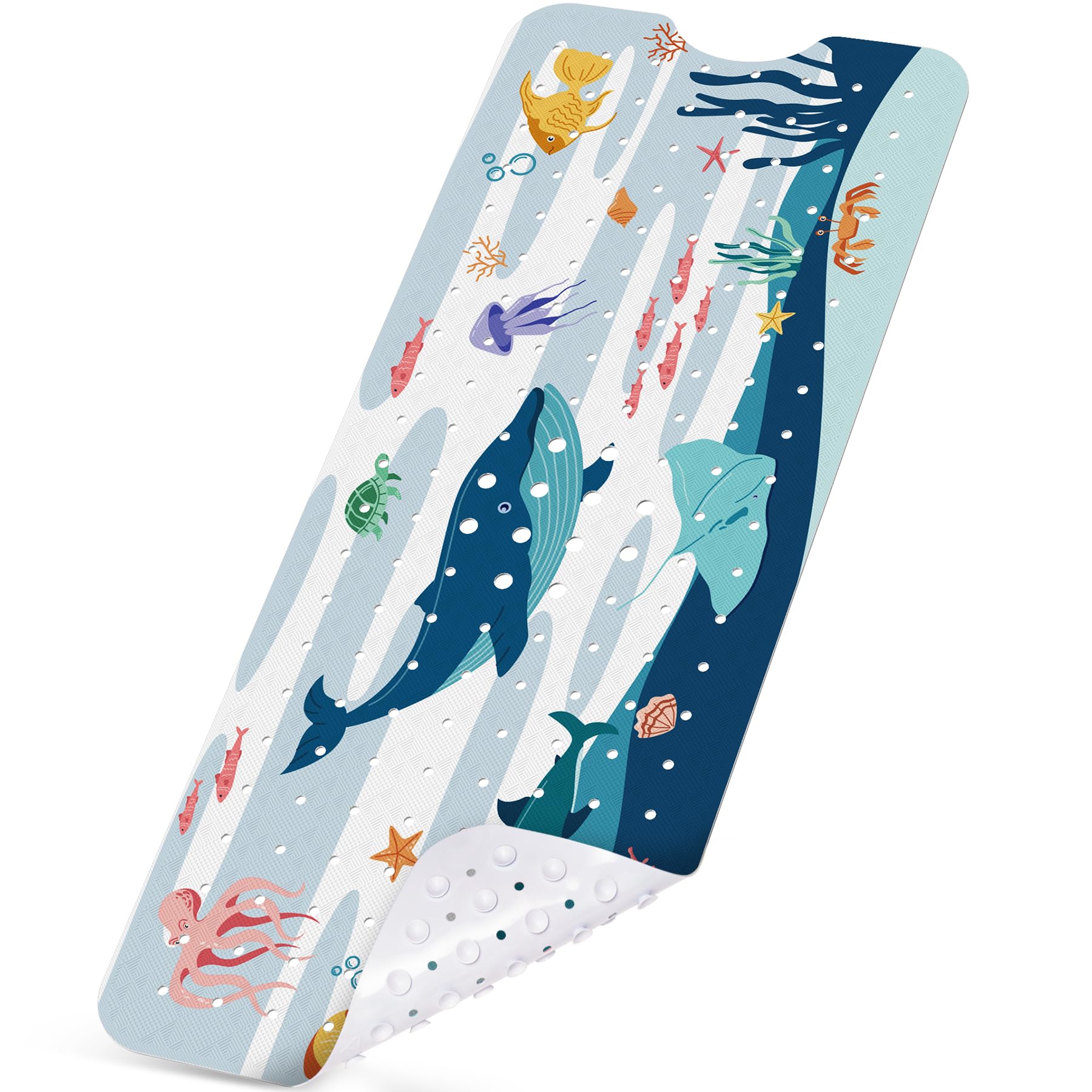 Jolof Store Non-Slip Baby Bath Mat – Large 102x41cm PVC Suction Mat