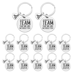 Ximalun 12 Pcs Employee Appreciation Keyrings | Stainless Steel Team Gifts