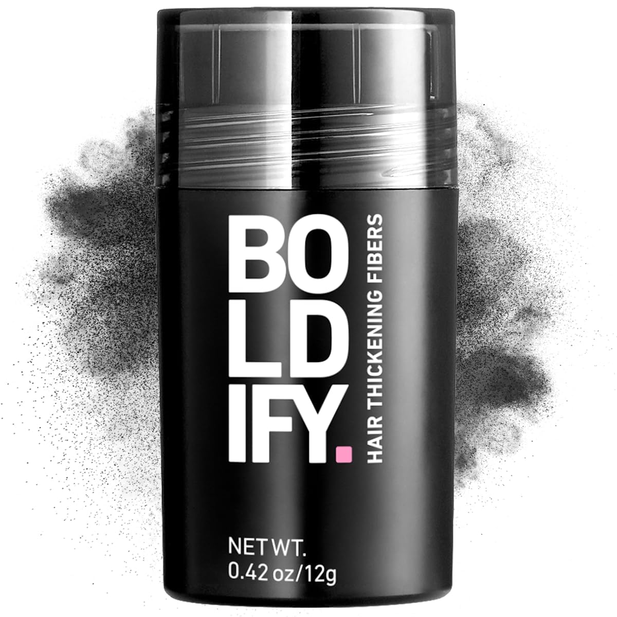Boldify Hair Building Fibers for Thinning Hair - Black (12g) |