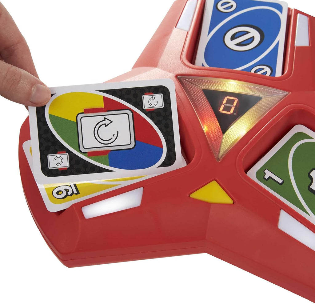 UNO Triple Play Card Game by Snaps – Family Game with Lights and Sounds