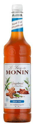 Monin Sugar Free Gingerbread Syrup 1L | Vegan Coffee & Cocktail Mixer