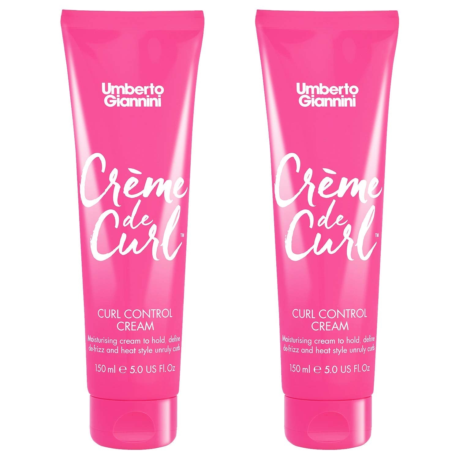 Umberto Giannini Creme De Curl Control Cream - Vegan Heat Protectant 2 Pack