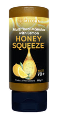 Melora Mānuka Honey Squeeze Bottle – 100% Pure Lemon Infused Raw Honey
