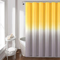 Lush Decor Ombre Fiesta Shower Curtain - Yellow and Gray - 72" x 72"
