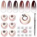 JODSONE 6-Piece Pat Painting Gel Nail Polish Kit for Gradient Nail Art