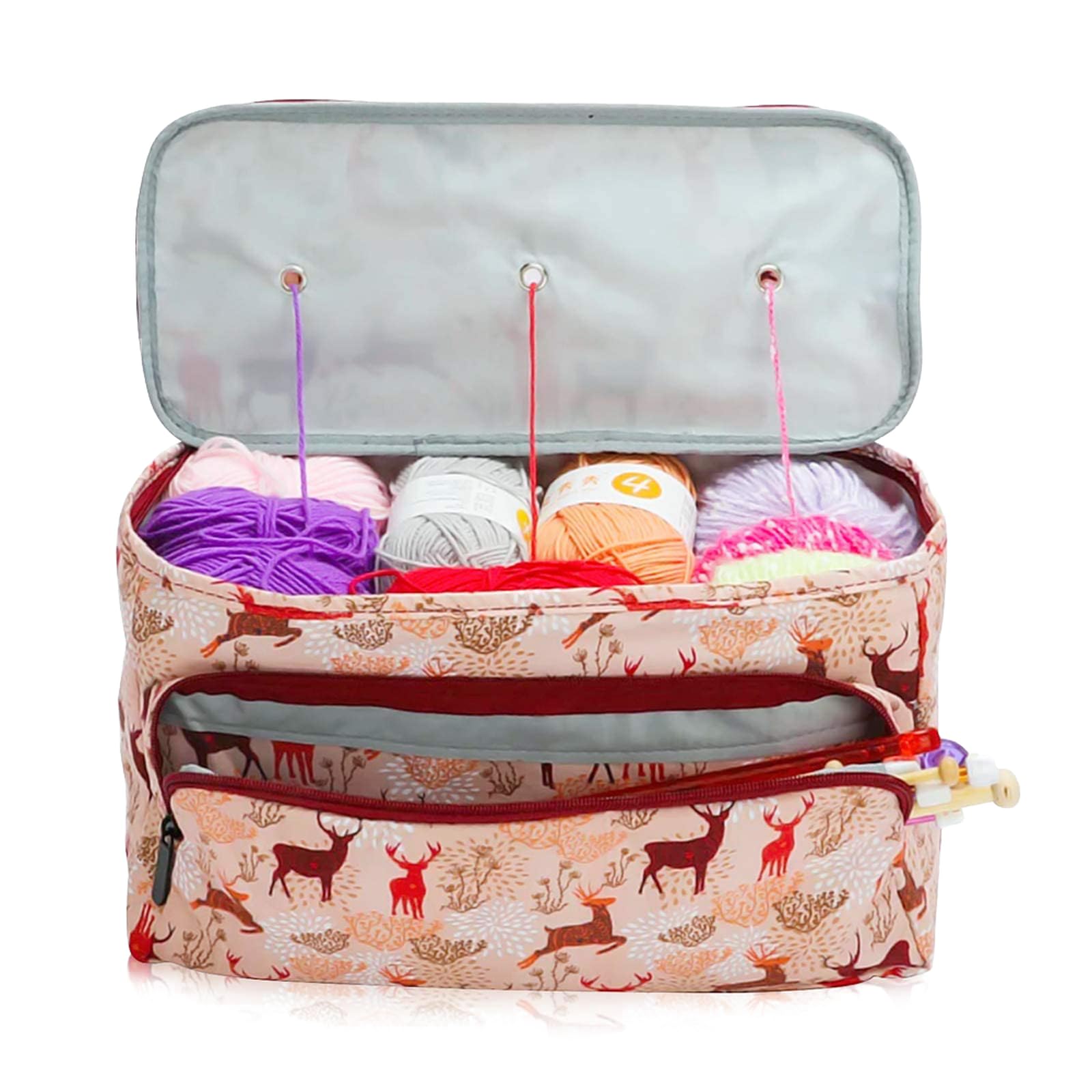Portable Yarn Storage Bag | Knitting & Crochet Tote Organizer