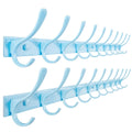 SKOLOO Coat Rack Wall Mounted - 10 Hooks, Pack of 2, Heavy Duty, Stainless Steel, Metal Wall Coat Hanger, Sturdy Wall Hooks for Hanging Coat, Jacket - image 1