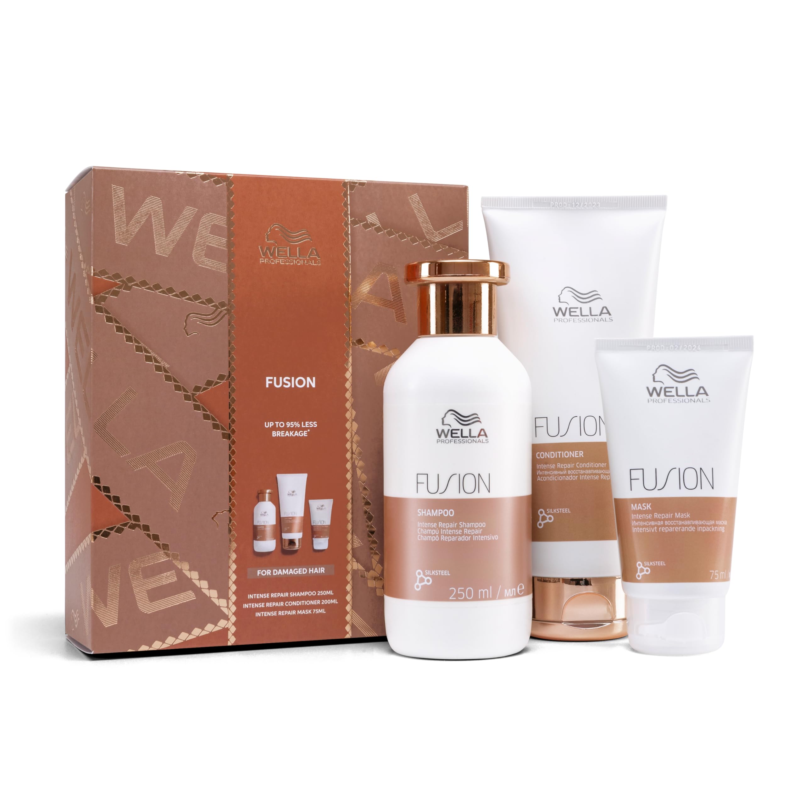 Wella Professionals Fusion Repair Gift Set – Shampoo, Conditioner & Mask