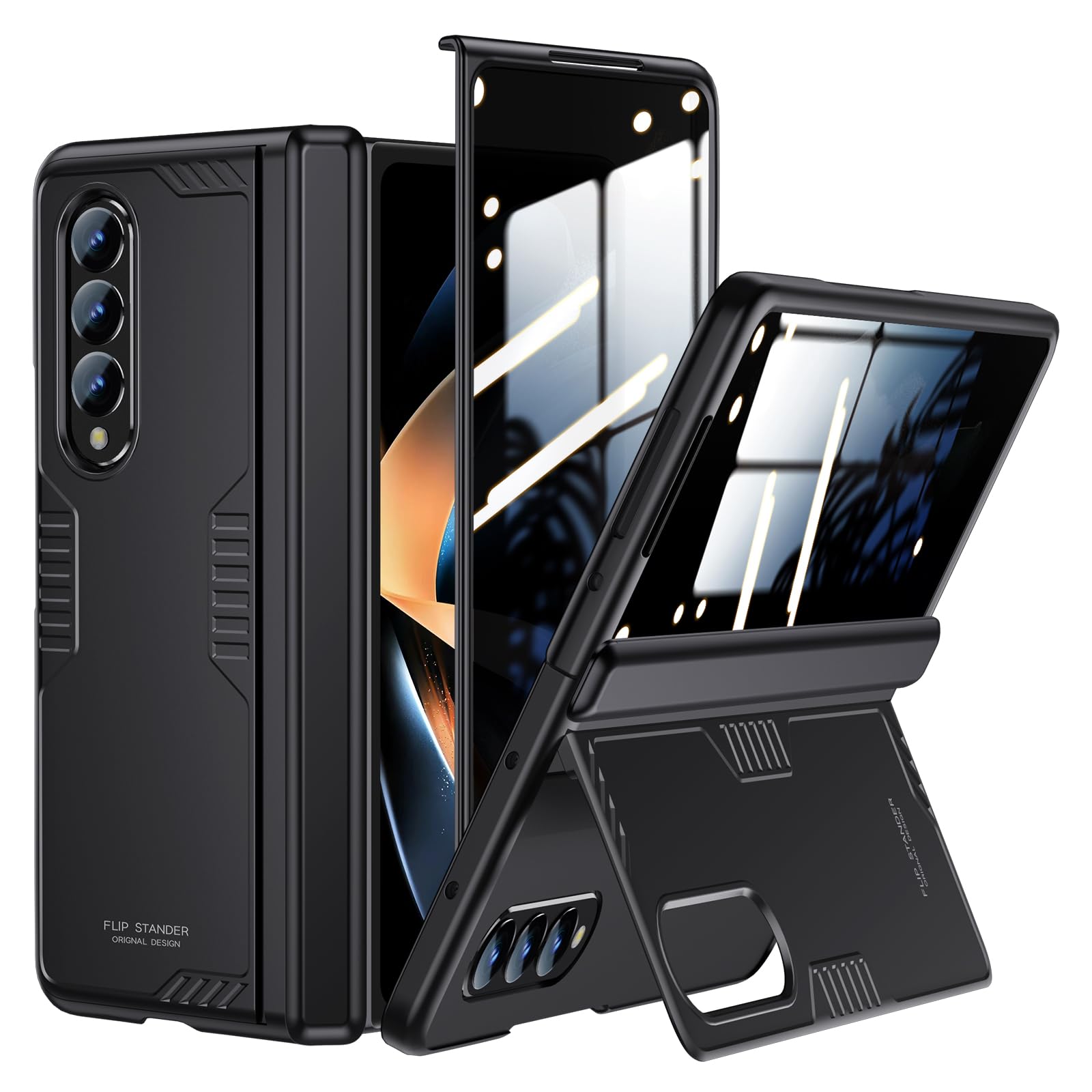 Jolof Store Samsung Galaxy Z Fold 4 Case with Privacy Screen & Kickstand