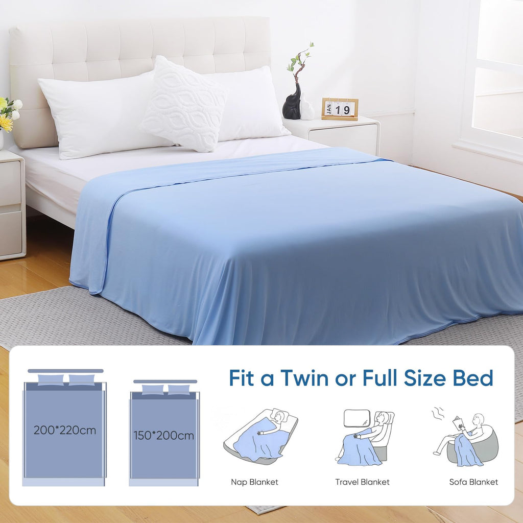 Marchpower Cooling Blanket – Arc-chill Q-Max 0.5 Bamboo Queen Size - Blue