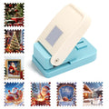 Jolof Store Rectangle Stamp Paper Punch - Portable Craft Cutter for DIY