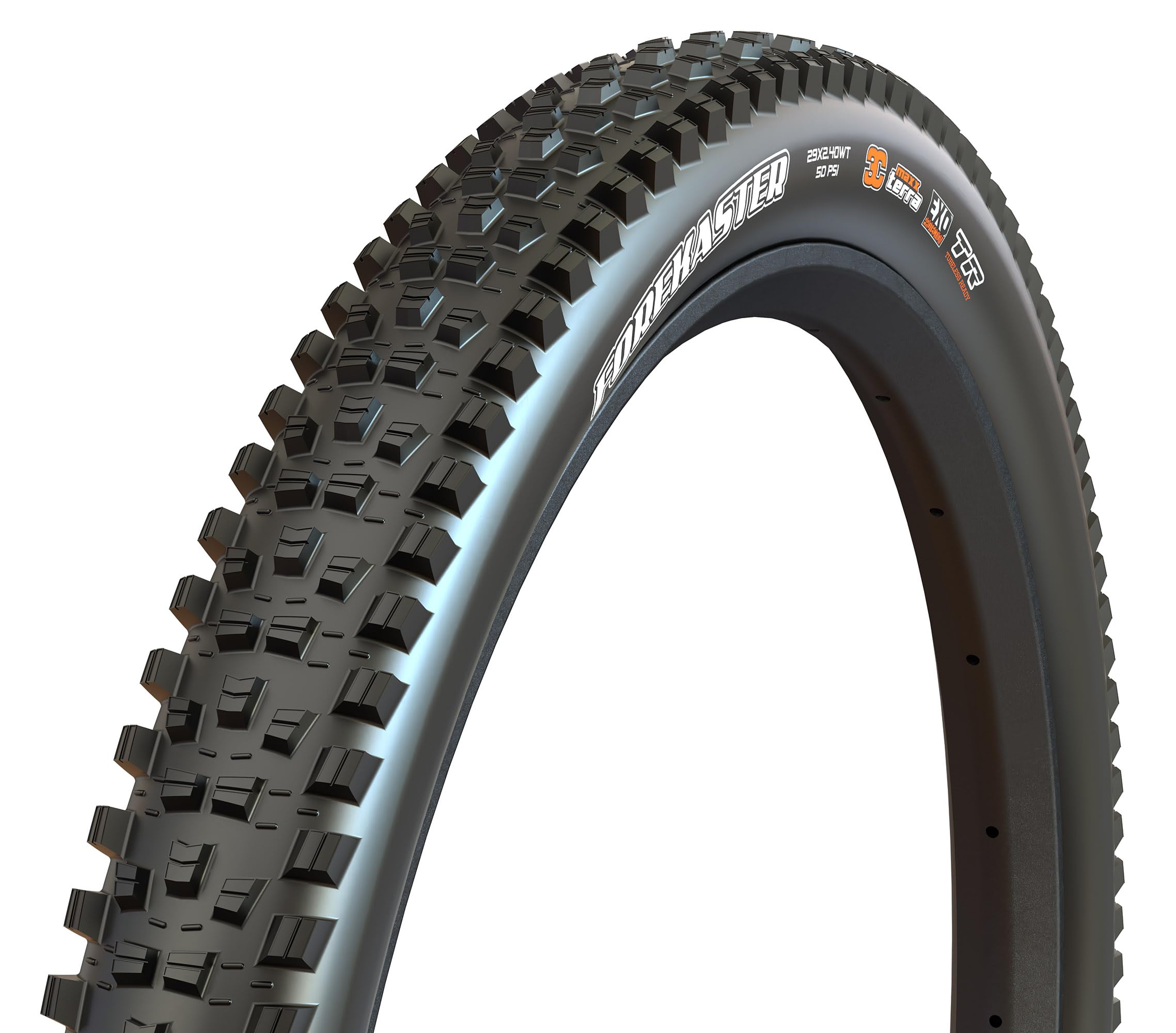 Maxxis Forekaster MTB Tyre – 29 x 2.40 WT EXO TR Dual Compound