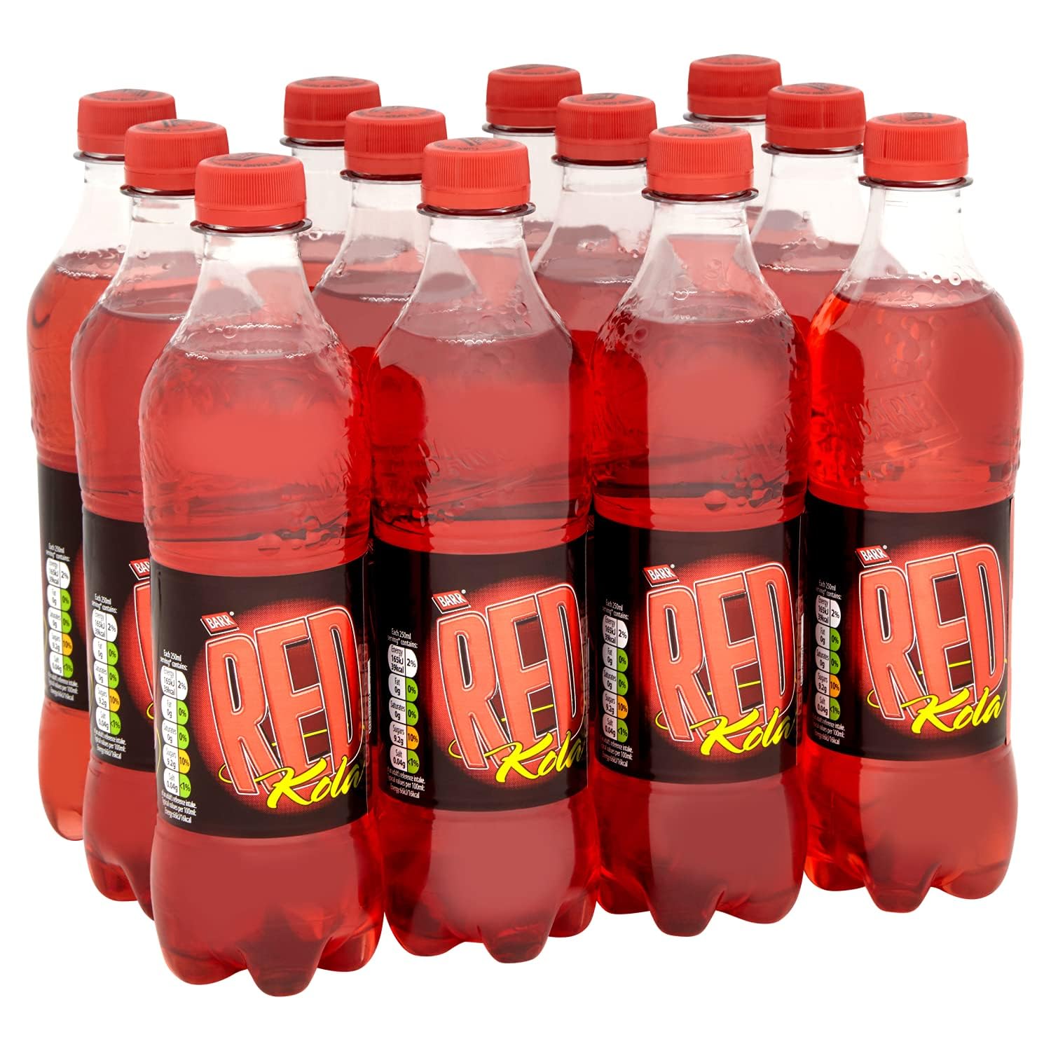 Barr Red Kola Soft Drink – 12 x 500ml Fizzy Cola Bottles Bulk Pack