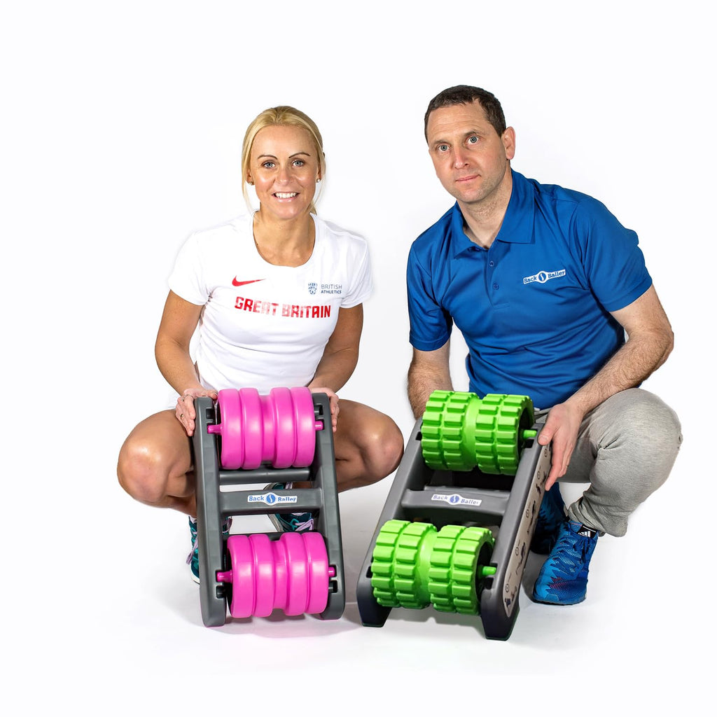BackBaller Ridged Foam Roller – High Density EVA Muscle Recovery Tool