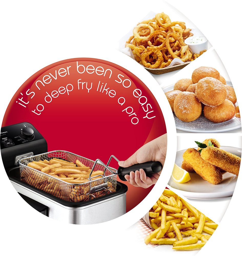 Tefal Easy Pro Deep Fryer | 3L Stainless Steel Semi-Pro Fryer | 2100W