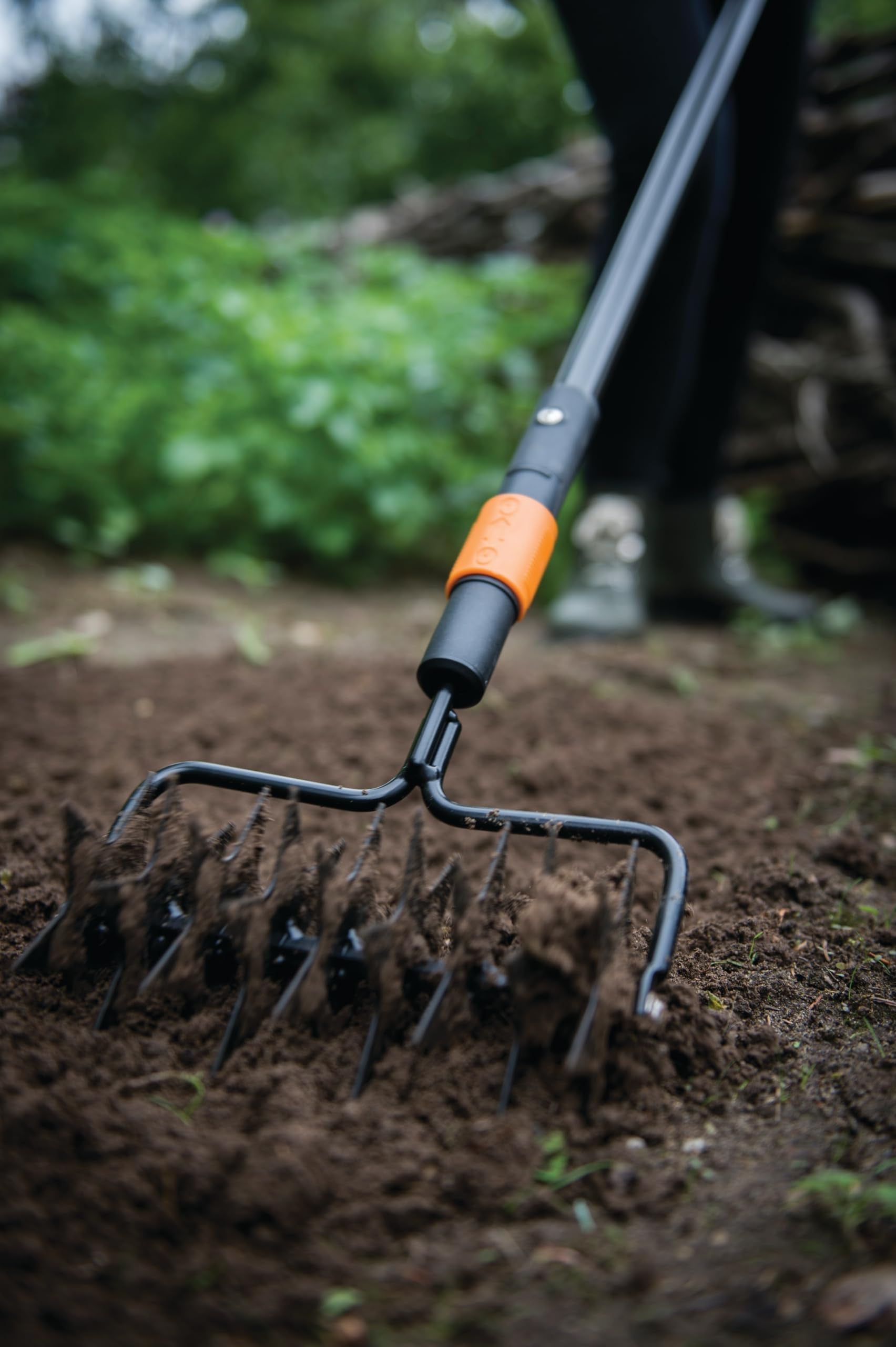 Fiskars QuikFit Lawn Spiker Tool Head – 17cm Steel Garden Aerator