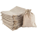 Irich 30 Pack Small Hessian Drawstring Bags | 13x18cm Burlap Gift Pouches