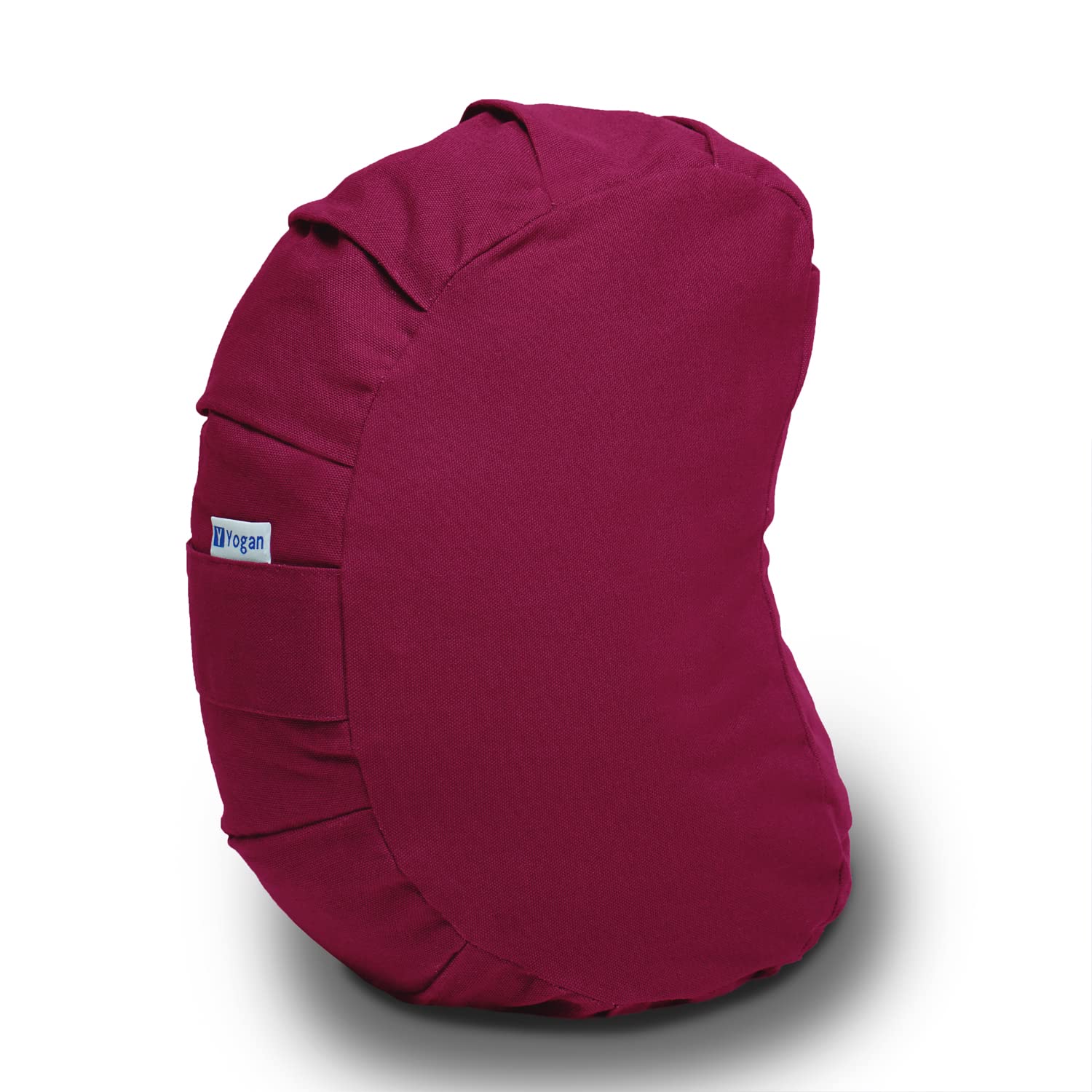 Yogan Crescent Meditation Cushion | Organic Cotton & Buckwheat Hulls